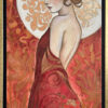 Feeling the beauty  - framed women portrait on canvas - 12x24 in | 30x60 cm